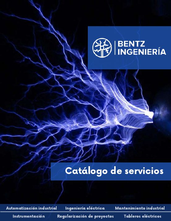 Portada del catálogo de servicios de Bentz Ingeniería