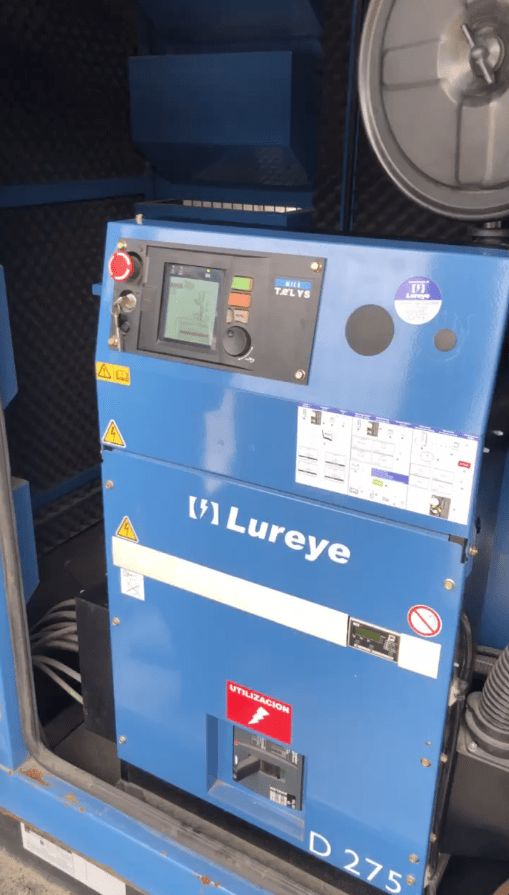 Panel de control de un generador eléctrico